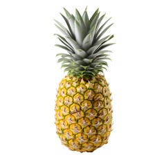 Tropical Delight: Ripe Pineapple on Transparent Background