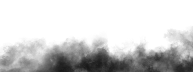 Abstract smoke fog on isolated background. Texture overlays. Design element. vector cloudiness, mist or smog background. Vector illustration - obrazy, fototapety, plakaty