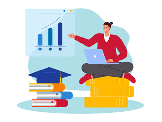 Investment analysis. Investment illustration.