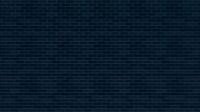 Brick dark blue wall background