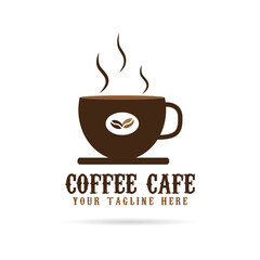 Coffee Cafe Logo. Care. Coffee Shop Logo.