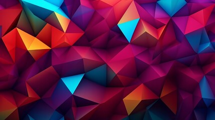 Moving Colorful Triangle Shapes Background
