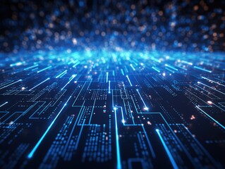 Abstract Electronic Circuit Board Background