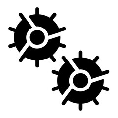 Obraz premium setting glyph icon