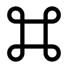 Obraz premium command glyph icon