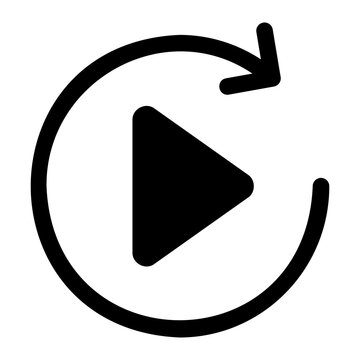 auto play glyph icon