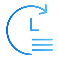 history gradient icon