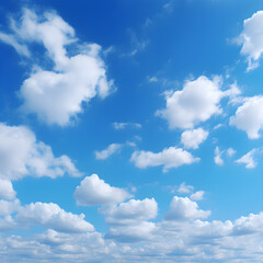 Naklejka premium Background with clouds on blue sky.