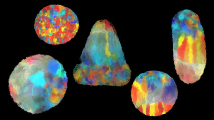 ビードロ(イラスト、宝石、鉱石、ガラス細工)