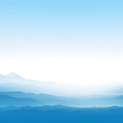 Fototapeta na wymiar Mountain range and blue sky with clouds