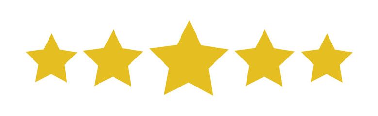 star - Vector icon
Five stars customer product rating review flat icon