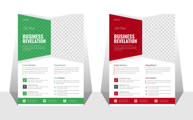 Corporate business flyer brochure cover design templatea4 size vector layout flyer