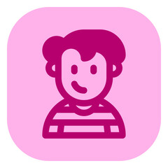 Editable college student avatar vector icon. User, profile, identity, persona. Part of a big icon set family. Perfect for web and app interfaces, presentations, infographics, etc