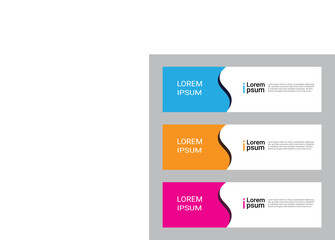 Banner Vector, abstract design web banner  template.