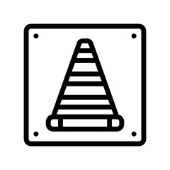 no entry line icon