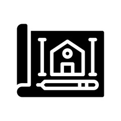blueprint glyph icon