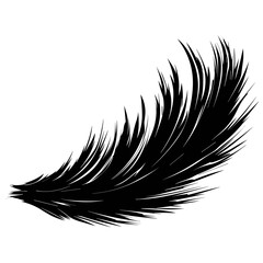Feather Icon Illustration. Vector SVG