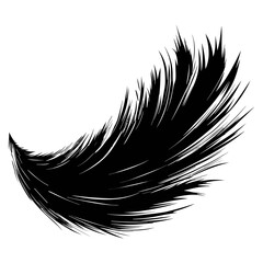 Feather Icon Illustration. Vector SVG