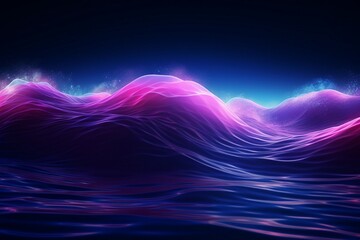 Big Neon Wave Background, Neon wave background, colorful background, neon background, abstract...
