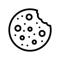 cookie line icon