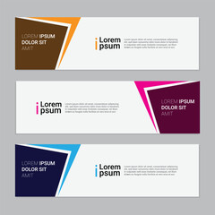 Vector abstract design Banner Pattern background template.
