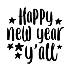 Happy New Year Y'all Svg