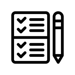 checklist line icon