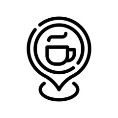 cafe line icon