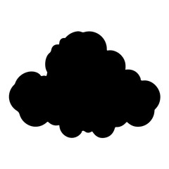 Simple Icon Illustration of Cloud. SVG Vector