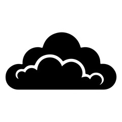 Simple Icon Illustration of Cloud. SVG Vector