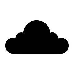 Simple Icon Illustration of Cloud. SVG Vector