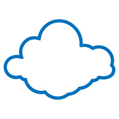 Simple Icon Illustration of Cloud with Line Style. Vector SVG