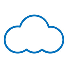Simple Icon Illustration of Cloud with Line Style. Vector SVG