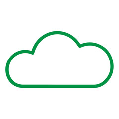 Simple Icon Illustration of Cloud with Line Style. Vector SVG
