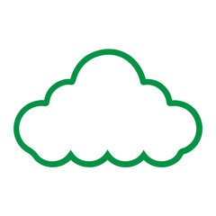 Simple Icon Illustration of Cloud with Line Style. Vector SVG