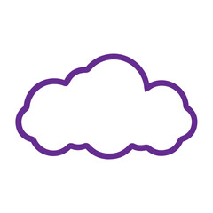 Simple Icon Illustration of Cloud with Line Style. Vector SVG