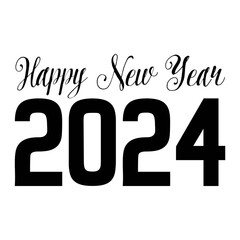 Happy New Year 2024 Svg