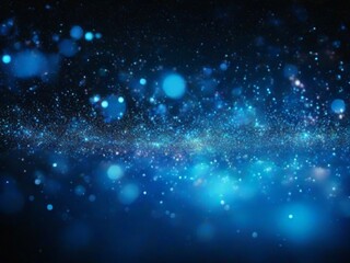 blue glow particle abstract bokeh background