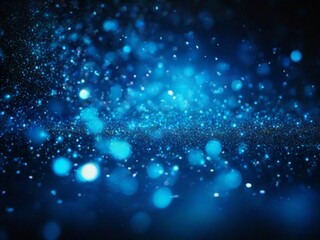 blue glow particle abstract bokeh background