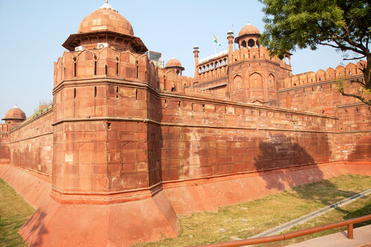 The Red Fort, or Lal Qila, in Old Delhi,India.