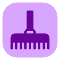 Obraz premium Editable rake vector icon. Gardening, landscaping, horticulture. Part of a big icon set family. Perfect for web and app interfaces, presentations, infographics, etc
