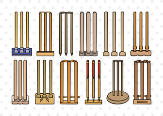 Cricket Stump SVG, Stump Clipart, Sports Svg, Cricket Svg, Stump Svg, Sports Lover Svg, Cricket Lover Svg, Cricket Stump Bundle
