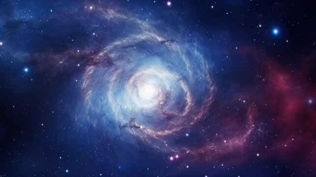 abstract background,Spiral Galaxy. Generative AI - Elements of This Image Furnished by NASA Galaxy