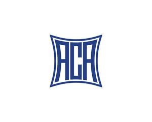 ACA logo design vector template