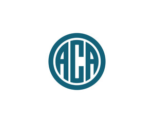ACA logo design vector template