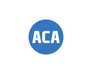 ACA logo design vector template
