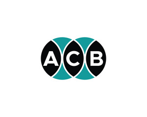 ACB logo design vector template