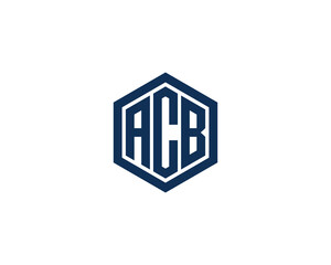 ACB logo design vector template