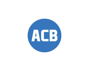ACB logo design vector template