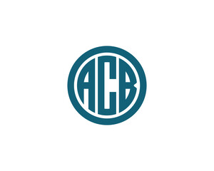 ACB logo design vector template